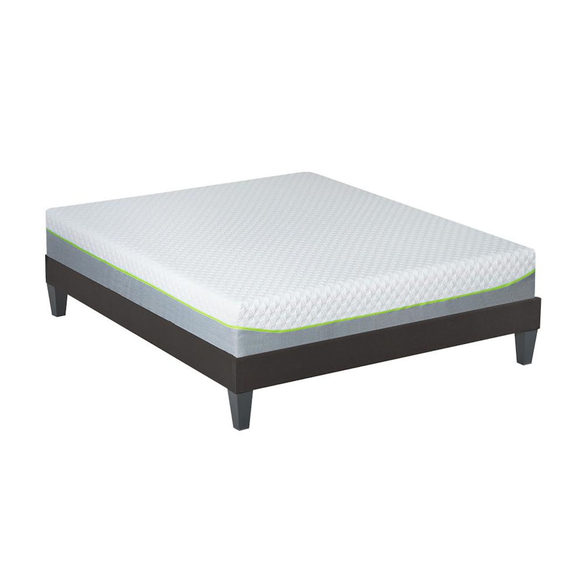 OLYMPE LITERIE OLYMPE LITERIE | Ensemble ANTHEA | Matelas Mémoire de forme + Sommier Bois