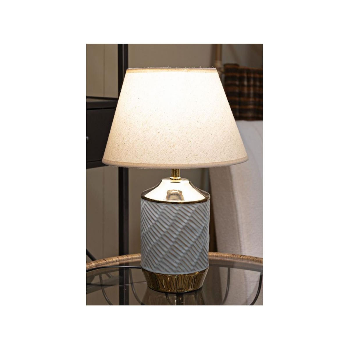 Paris Prix Lampe à Poser en Céramique  Cape Town  47cm Multicolore