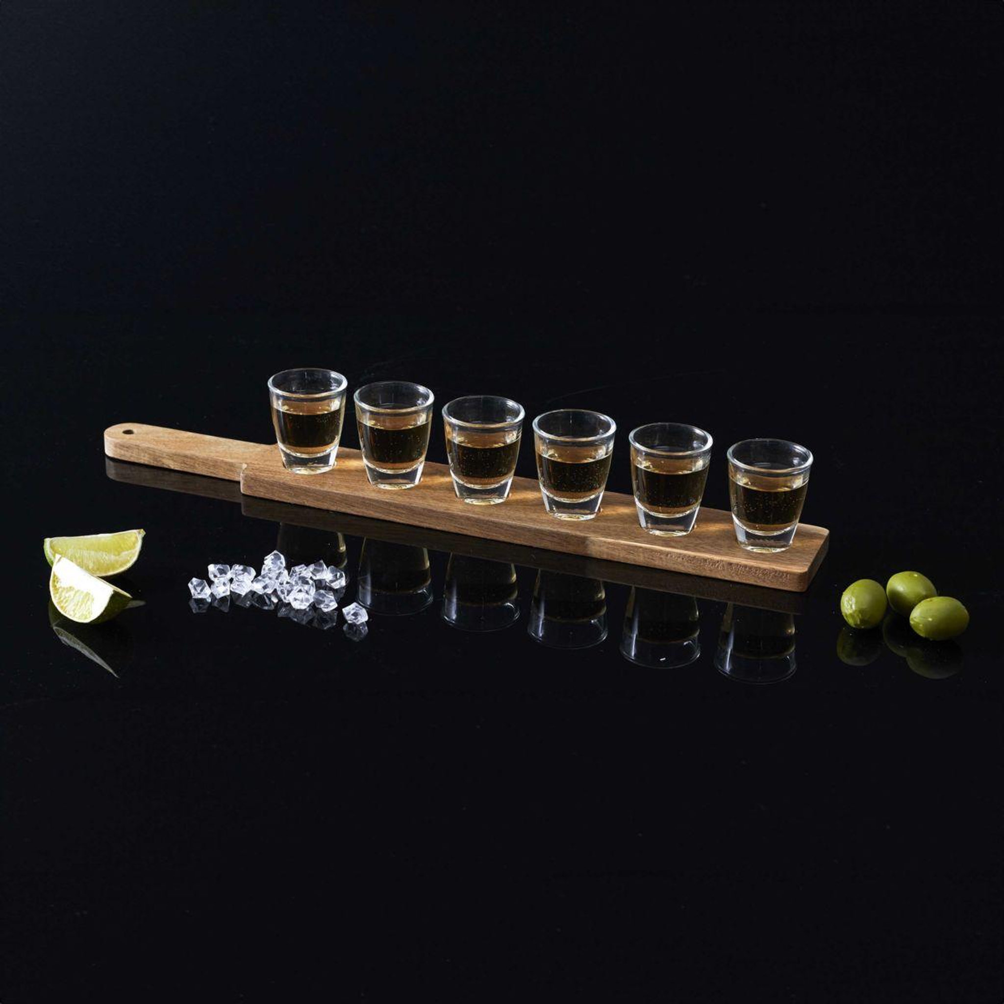 Voir la diapositive 5 : COOK CONCEPT Verre shooter 6pcs support acacia m8