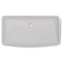Voir la diapositive 5 : VIDAXL Lavabo et mitigeur Ceramique Rectangulaire Blanc