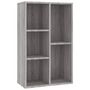 Voir la diapositive 2 : VIDAXL Bibliotheque/Buffet sonoma gris 50x25x80 cm bois d'ingenierie