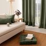Voir la diapositive 3 : Paris Prix Coussin de Sol Uni  Panama  50x50cm Vert Gris