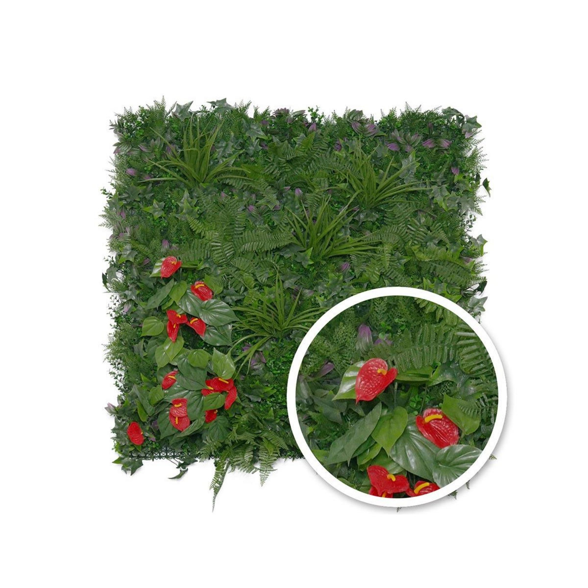JARDIDECO Mur végétal artificiel Tropical 1 m² - Jardideco