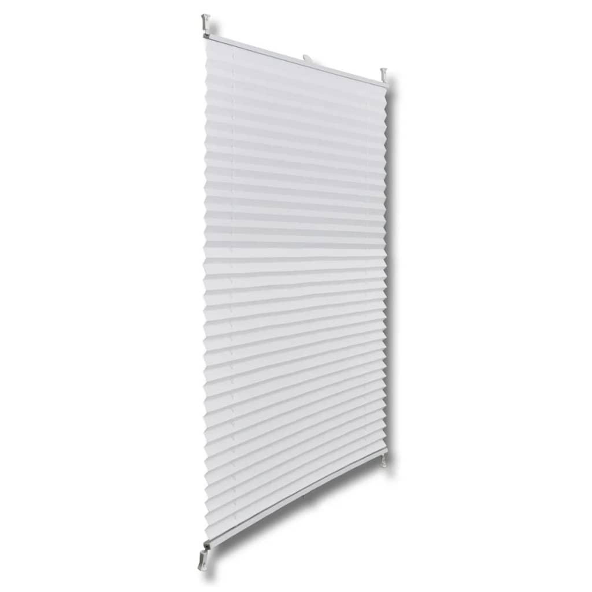 Voir la diapositive 3 : VIDAXL Store plisse 100x125 cm Blanc