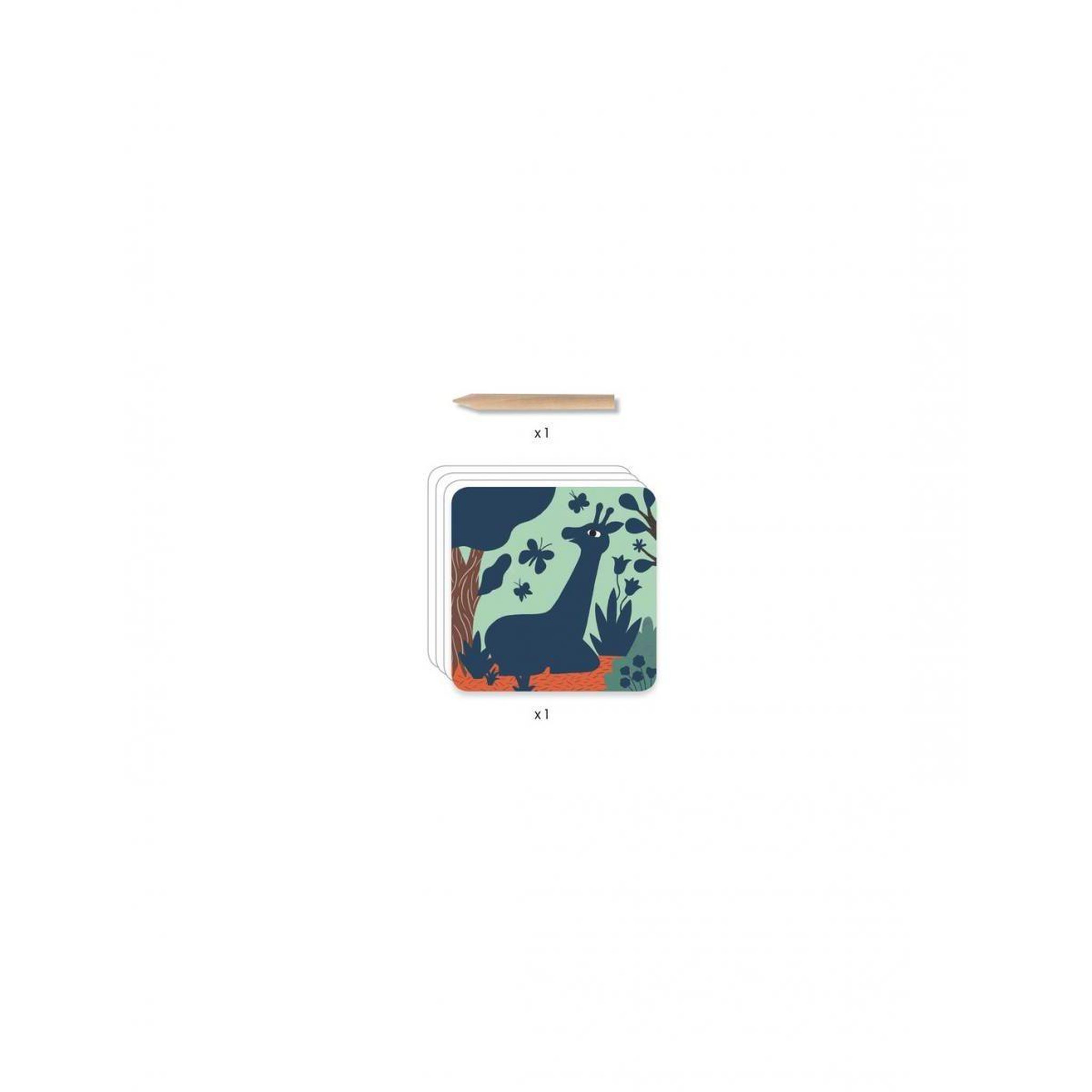 Djeco Cartes a gratter grosses betes