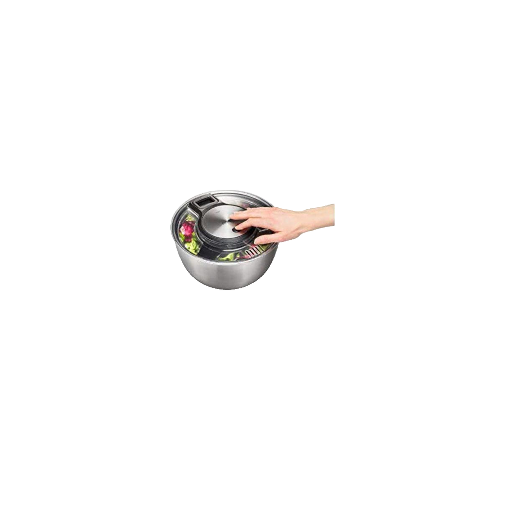 Voir la diapositive 3 : GEFU Essoreuse à salade Gefu Speedwing 5 L en acier inoxydable