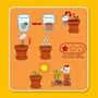  Kit de jardinage : Plante qui pétille avec pot 8 cm