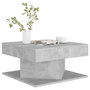 Voir la diapositive 4 : VIDAXL Table basse Gris beton 57x57x30 cm Bois d'ingenierie