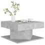 Voir la diapositive 4 : VIDAXL Table basse Gris beton 57x57x30 cm Bois d'ingenierie