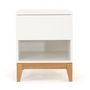 Voir la diapositive 2 : Paris Prix Table de Chevet Design  Blanco  55cm Blanc