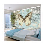 Paris Prix Papier Peint  Postcard with Butterfly. Coloris disponibles : Multicolore