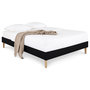 Voir la diapositive 1 : IDIMEX Sommier tapissier BREST 160 x 200 cm revêtement tissu