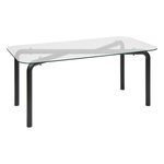 ATMOSPHERA Table à Manger en Verre  Hecate  190cm Noir