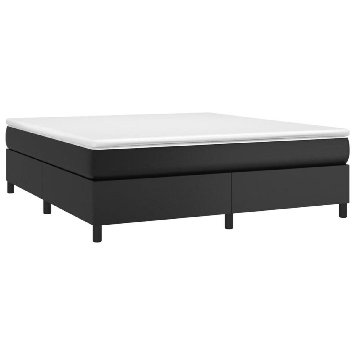 VIDAXL Cadre de lit sans matelas noir 180x200 cm similicuir