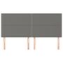 Voir la diapositive 3 : VIDAXL Tetes de lit 4 pcs Gris fonce 100x5x78/88 cm Tissu