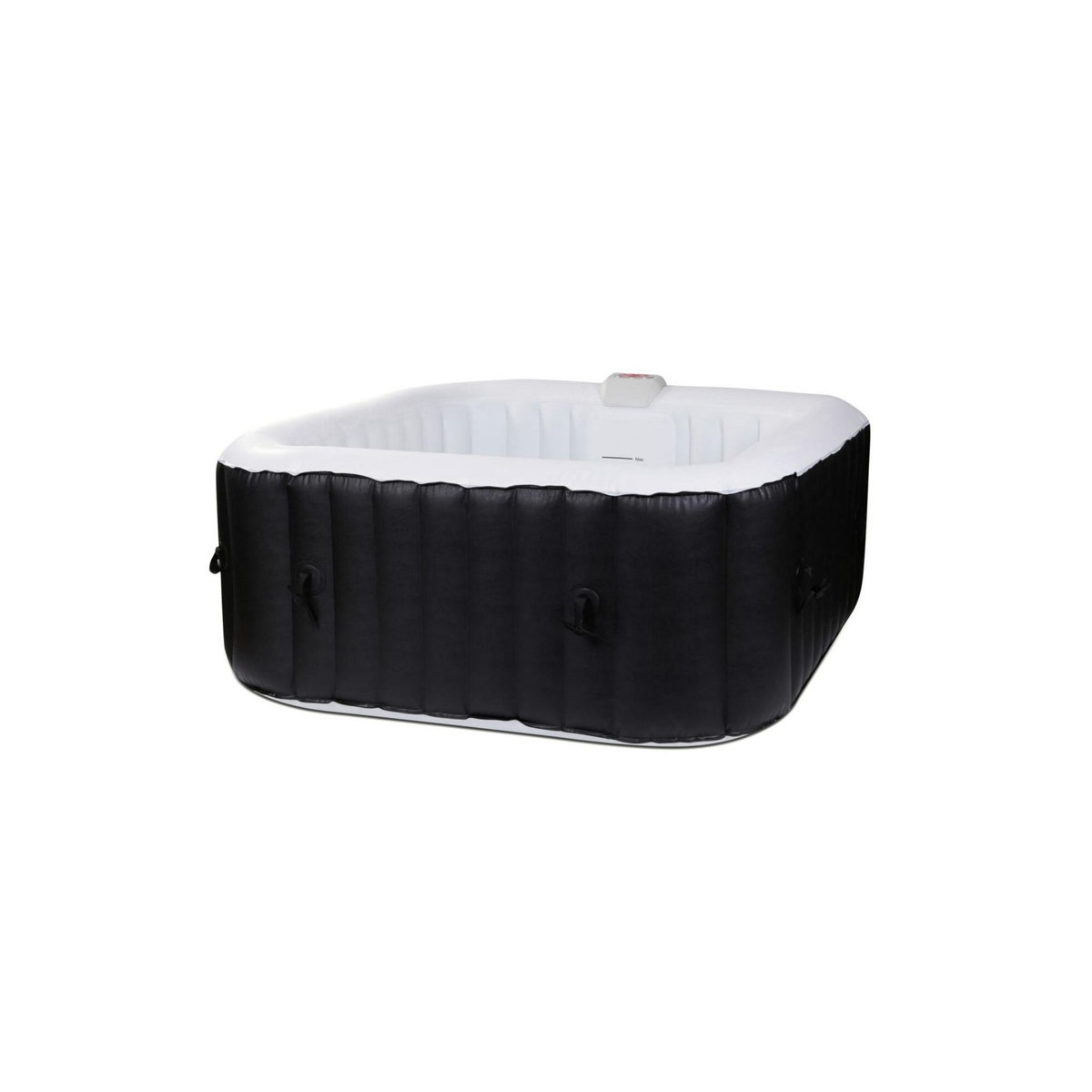 Ospazia Spa gonflable 6 places carré - Ospazia - Dimensions : 185 x 185 cm - Filtre et bâche inclus