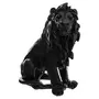 ATMOSPHERA Sculpture lion en résine H31 noir