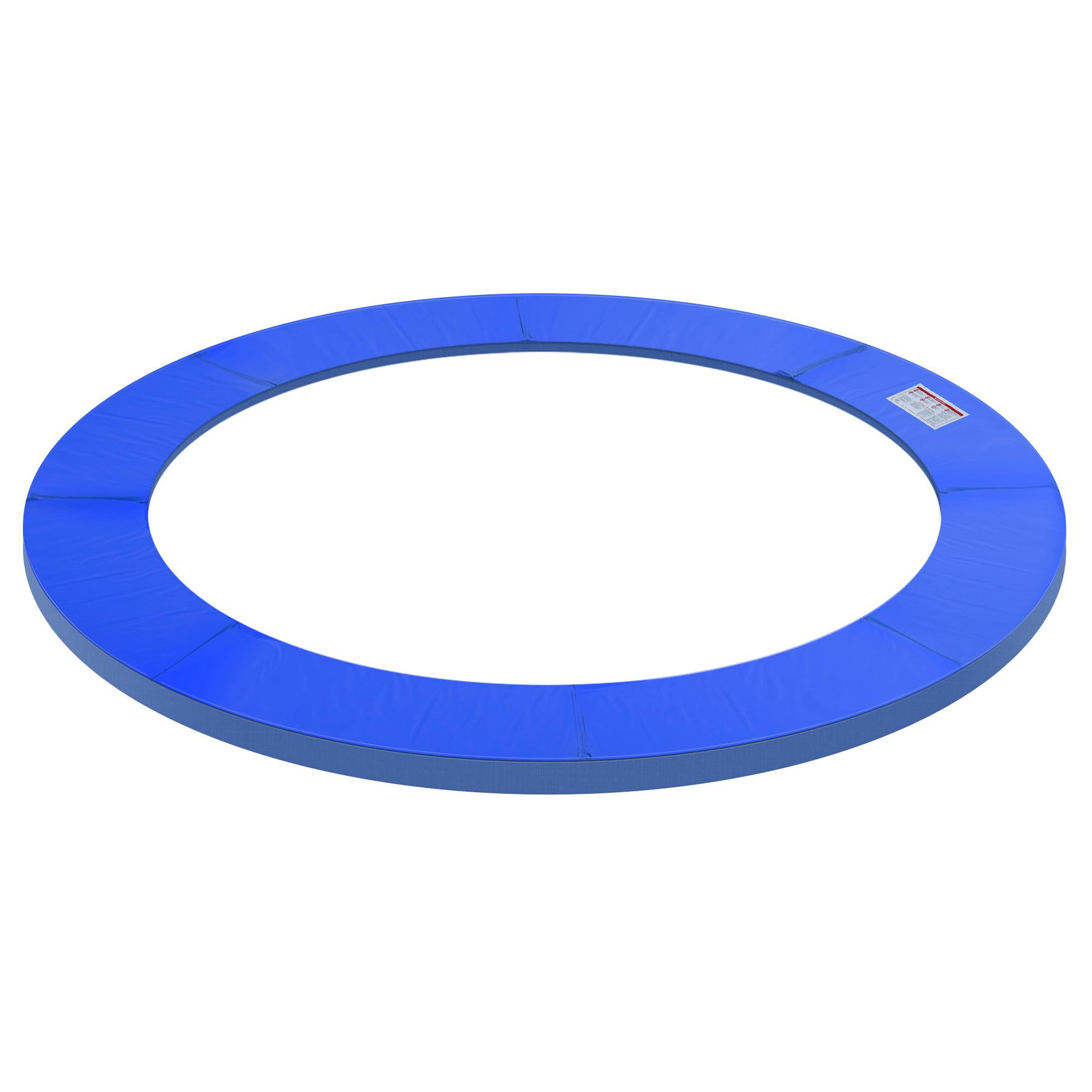 HOMCOM Couvre-ressort trampoline Ø 305 cm - coussin de protection des ressorts - rembourrage 1,5 cm - PVC bleu