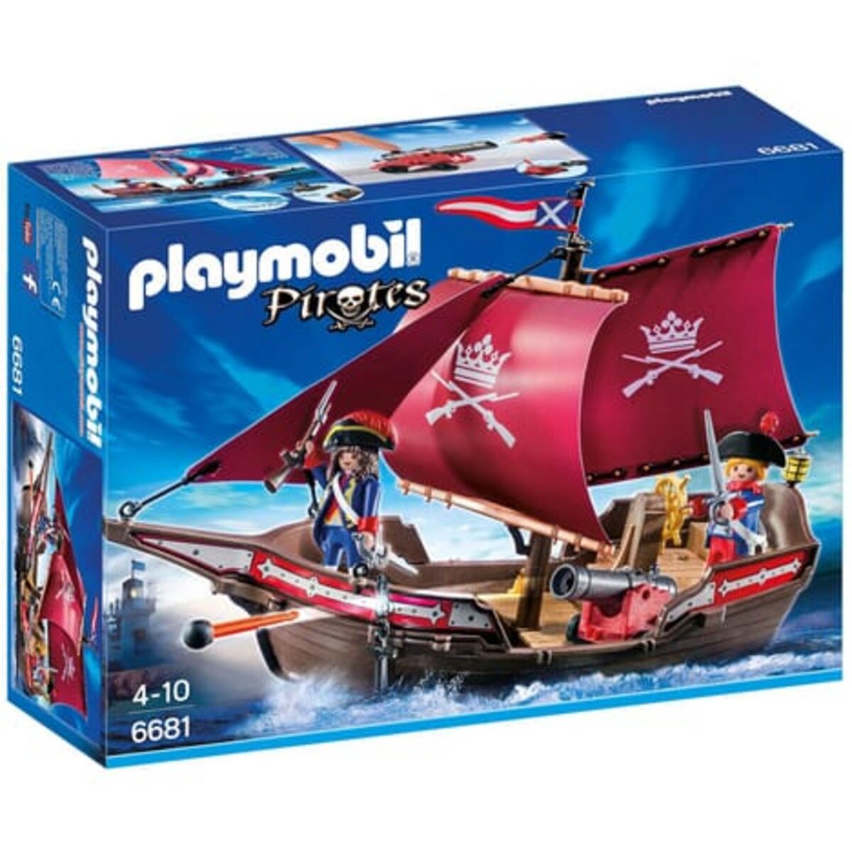 PLAYMOBIL 6681 - Pirates - Chaloupe des soldats