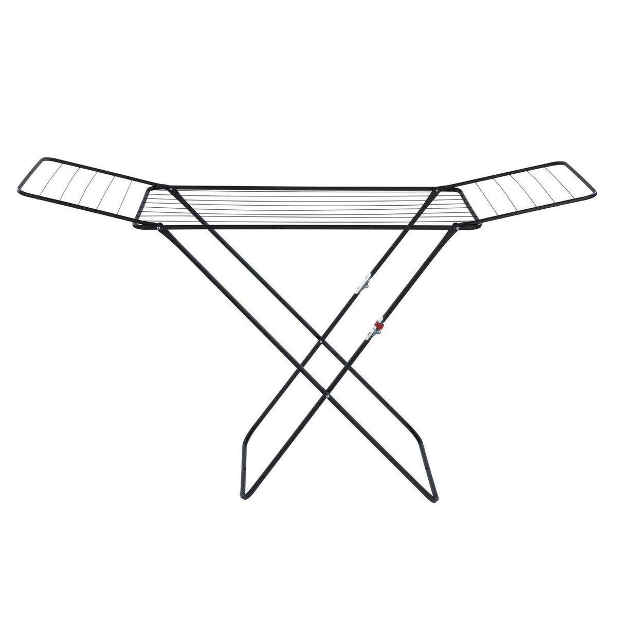 Wenko Sèche-linge pliable à bras design Champion - 18 m d'étendage - Noir