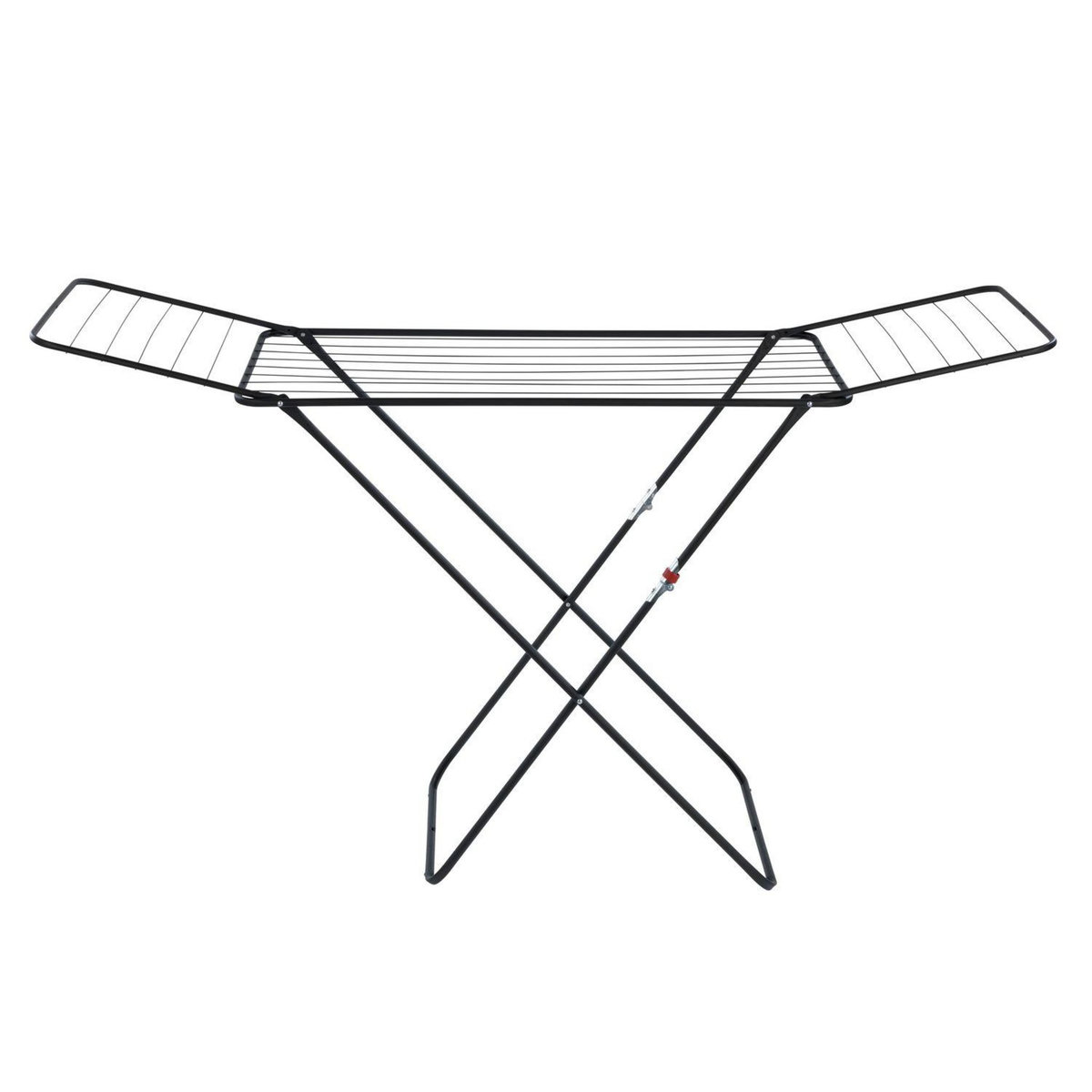 Wenko Sèche-linge pliable à bras design Champion - 18 m d'étendage - Noir