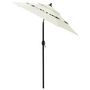Voir la diapositive 3 : VIDAXL Parasol de jardin a 3 niveaux avec mat en aluminium sable 2 m