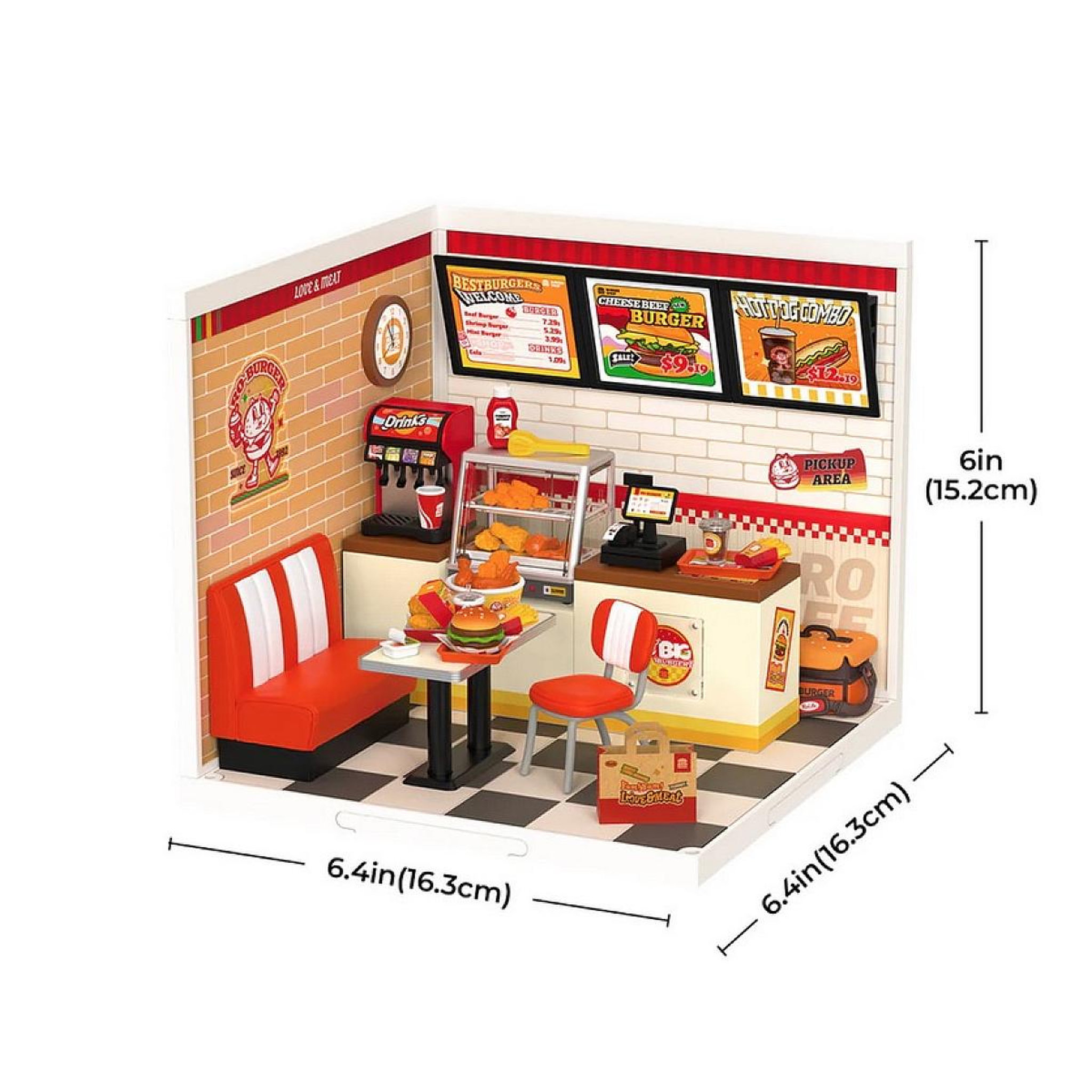 Voir la diapositive 2 : ROBOTIME Maquette Super Creator DIY Yum Yum Burgers