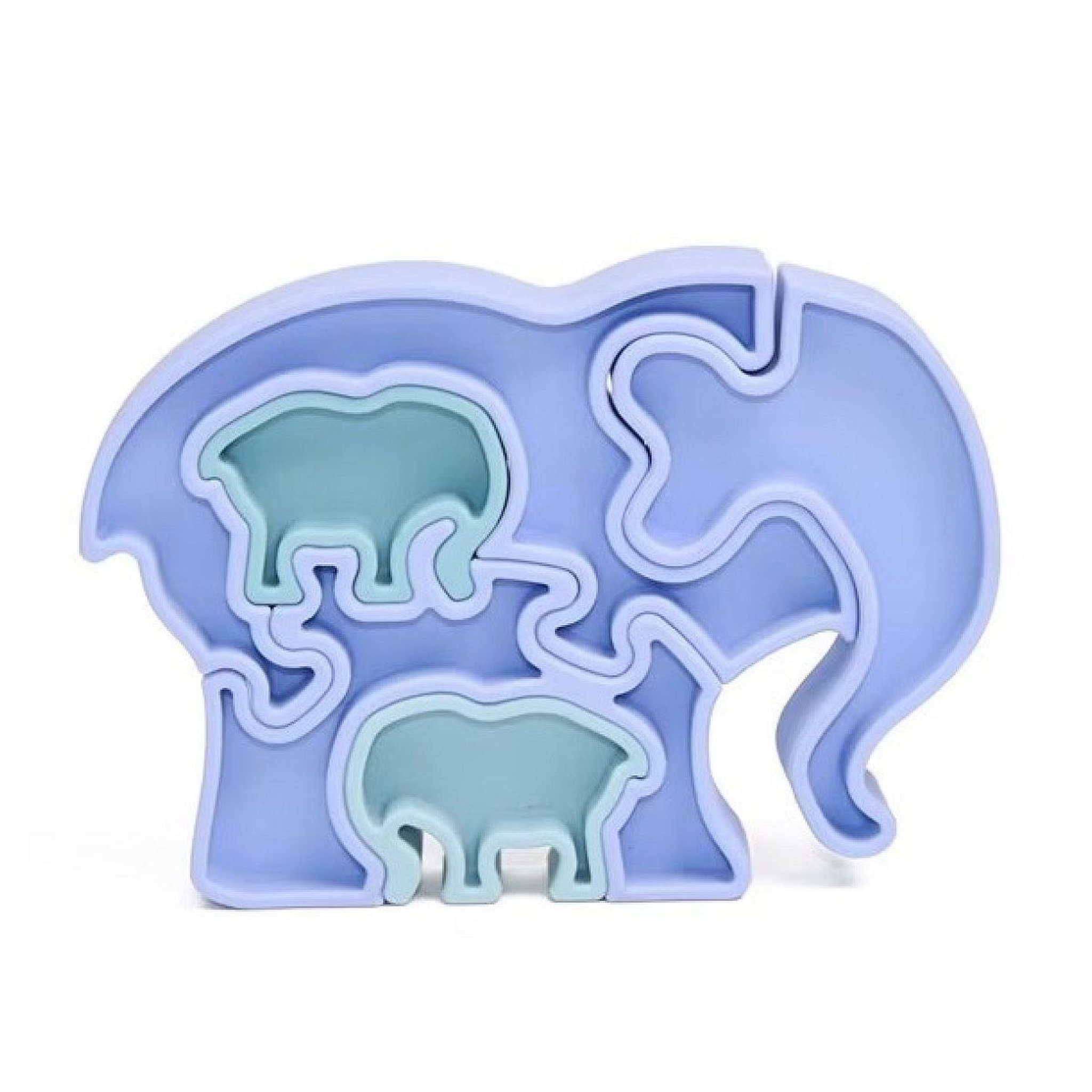 PETIKIDS 41013 puzzle 3d elephant bleu en silicone