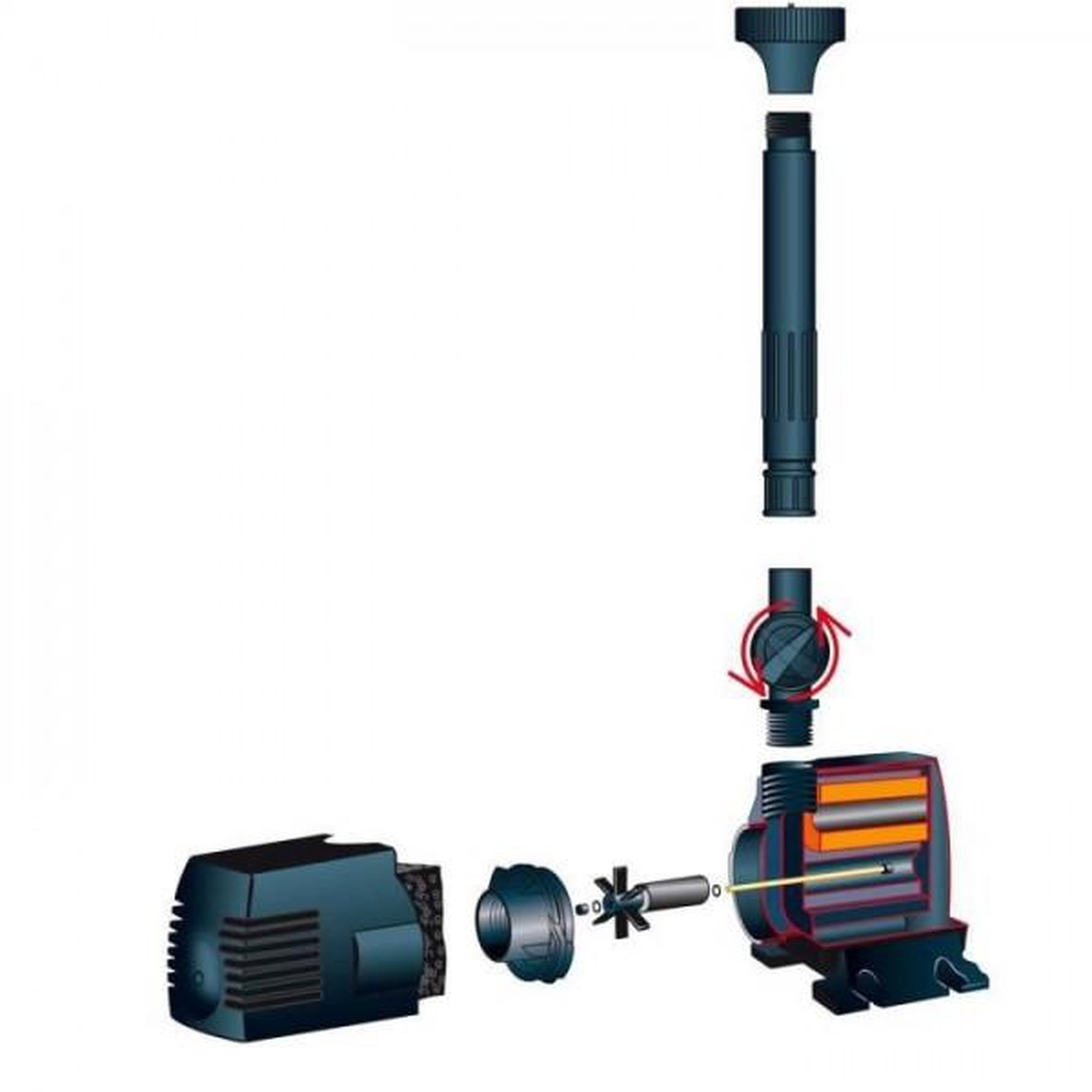Voir la diapositive 2 : Ubbink Pompe de bassin UBBINK Xtra 400 - débit 380l/h