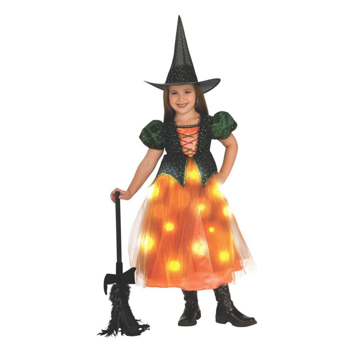 Costume - Déguisement sorcière lumineux - Taille M