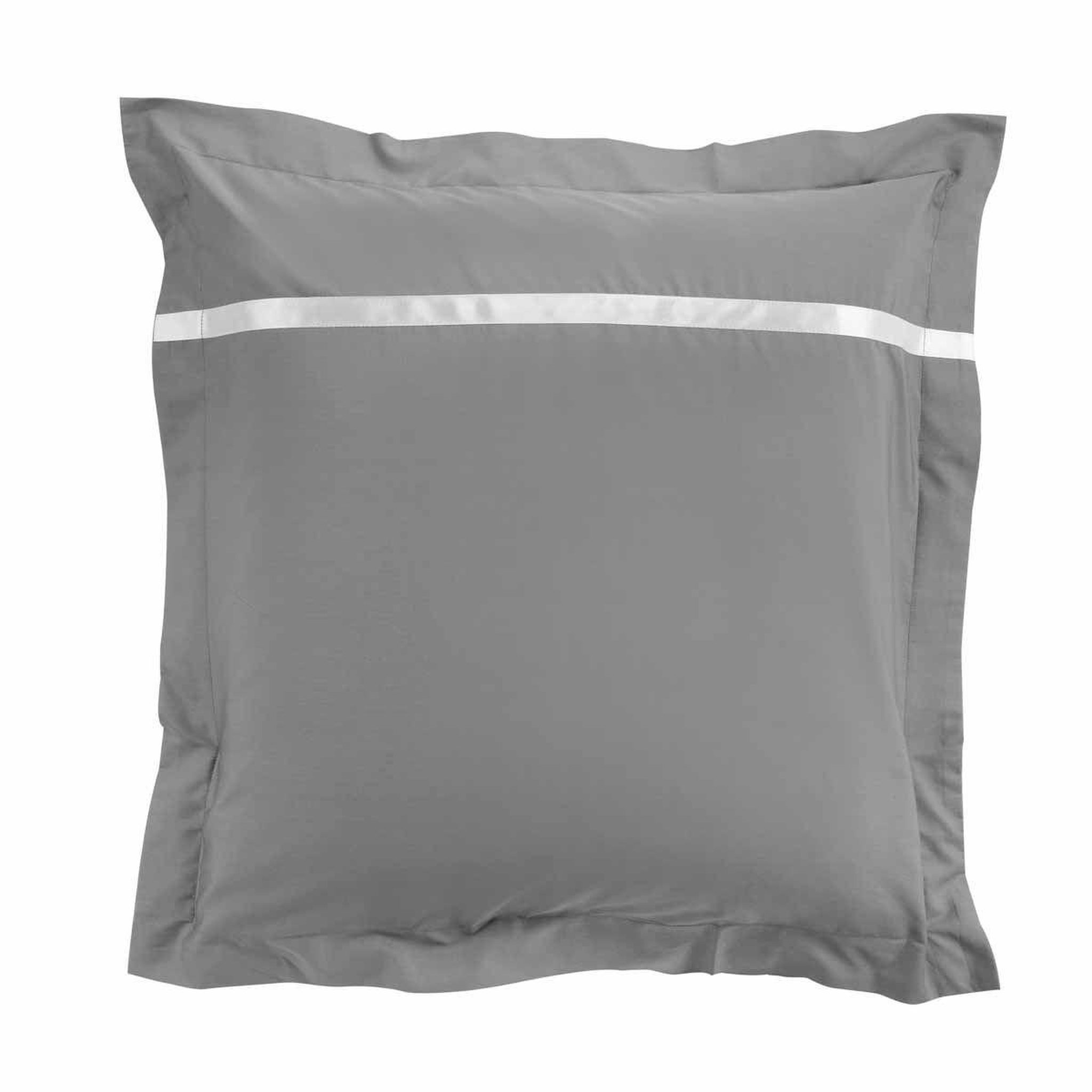 Voir la diapositive 2 : Douceur d'Intérieur Parure de lit 3 pièces  satinea  240x220cm gris