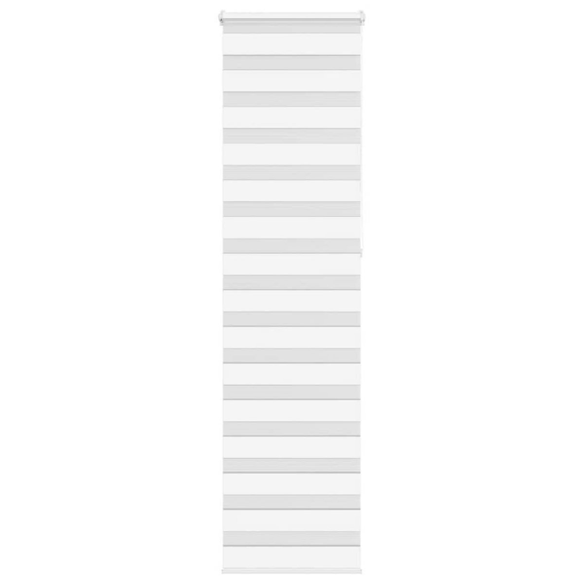 VIDAXL Store zebre blanc 55x230 cm largeur du tissu 50,9 cm polyester