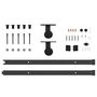 Voir la diapositive 5 : VIDAXL Kit de quincaillerie de porte coulissante 152,5 cm acier noir