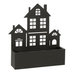 Paris Prix Jardinière Murale en Métal  Maison  47cm Noir