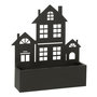 Voir la diapositive 1 : Paris Prix Jardinière Murale en Métal  Maison  47cm Noir