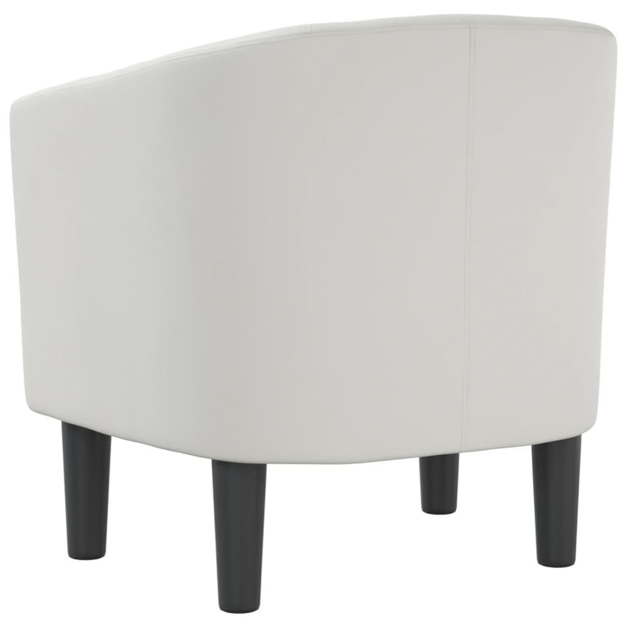 Voir la diapositive 5 : VIDAXL Fauteuil blanc similicuir