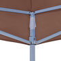 Voir la diapositive 5 : VIDAXL Toit de tente de reception 2x2 m Marron 270 g/m^2