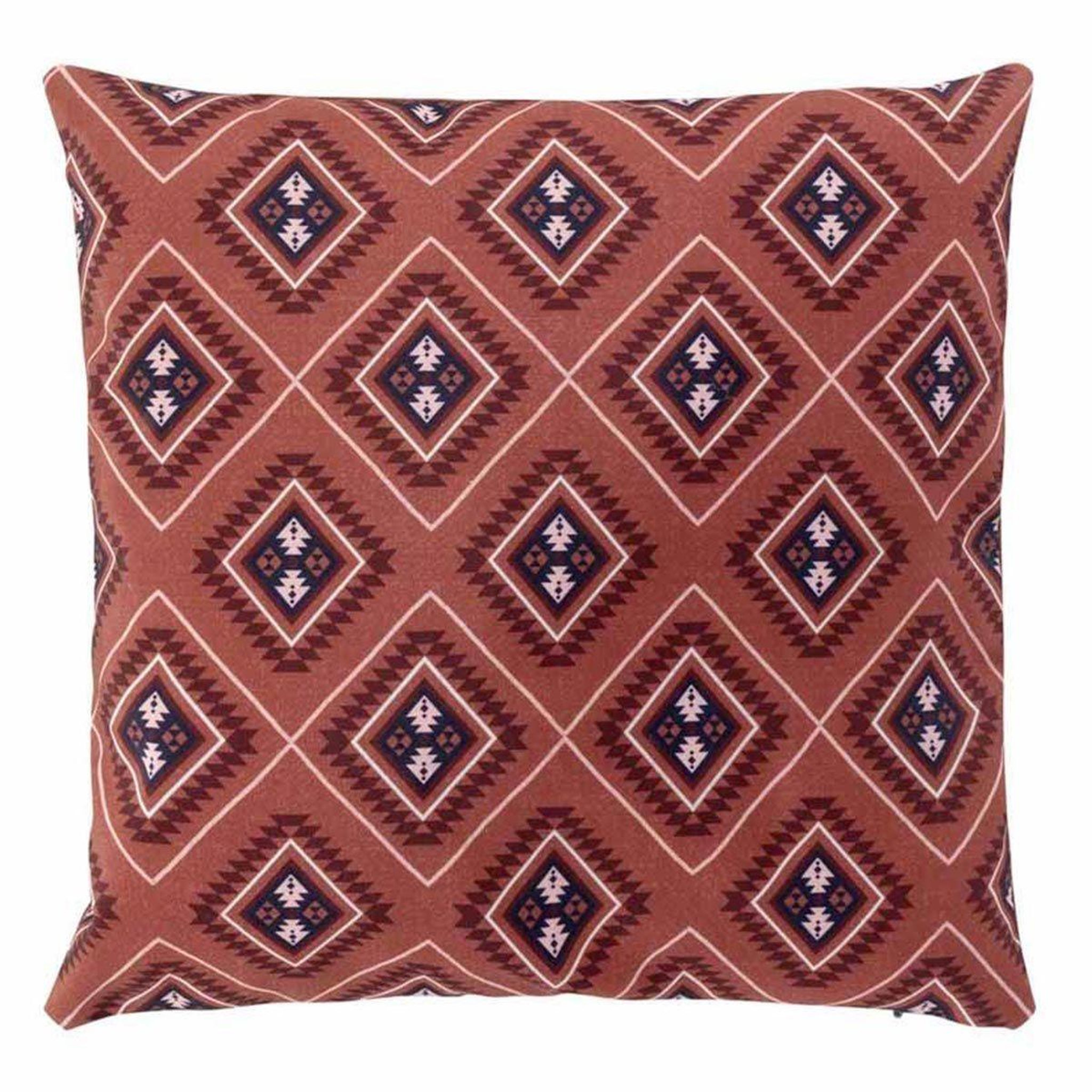 Douceur d'Intérieur Housse de coussin  neo berbère  40x40cm rouge