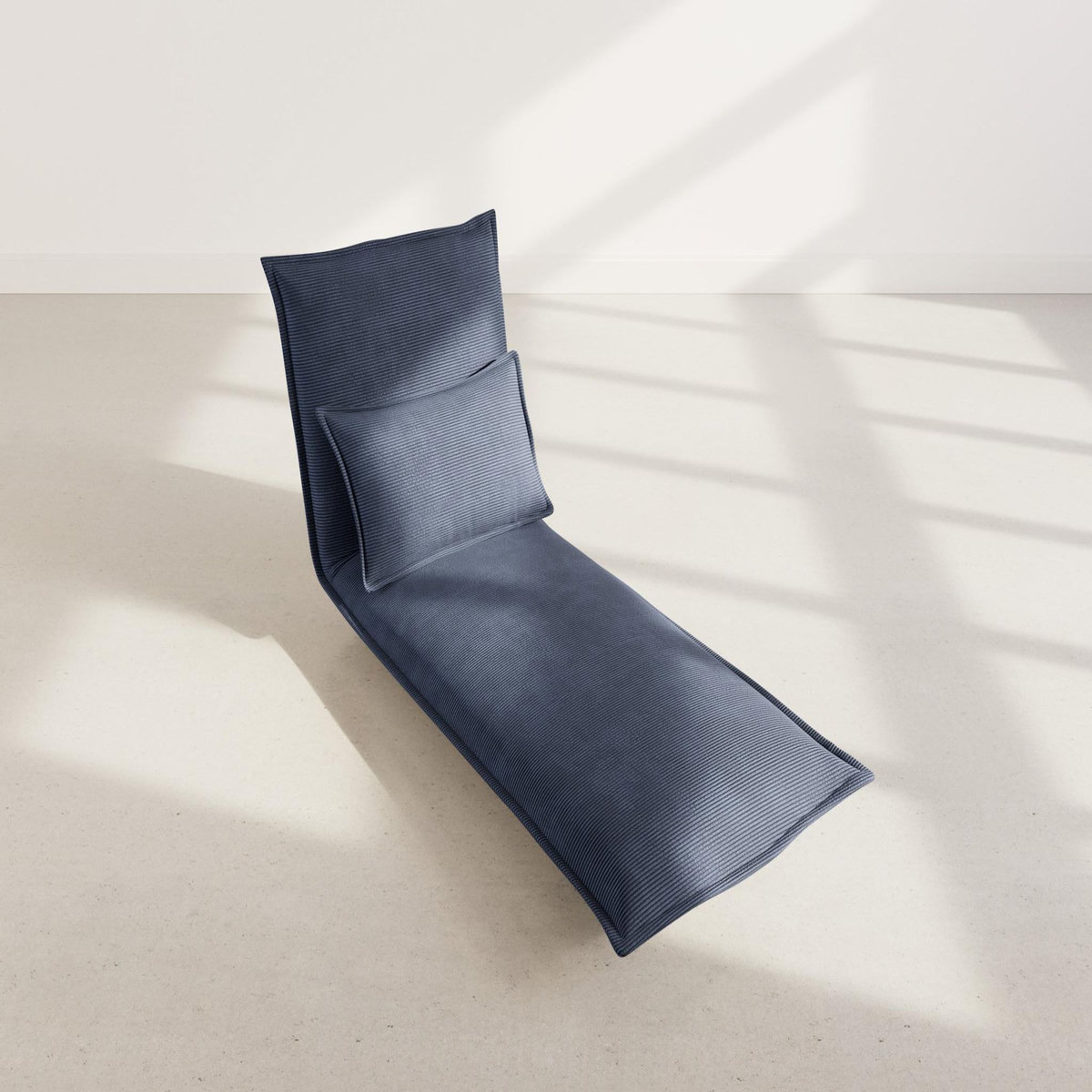 BEST MOBILIER Candice - banquette 1 place convertible clic-clac en velours côtelé