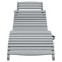 Voir la diapositive 5 : VIDAXL Chaises longues lot de 2 gris 184x55x64 cm bois massif acacia