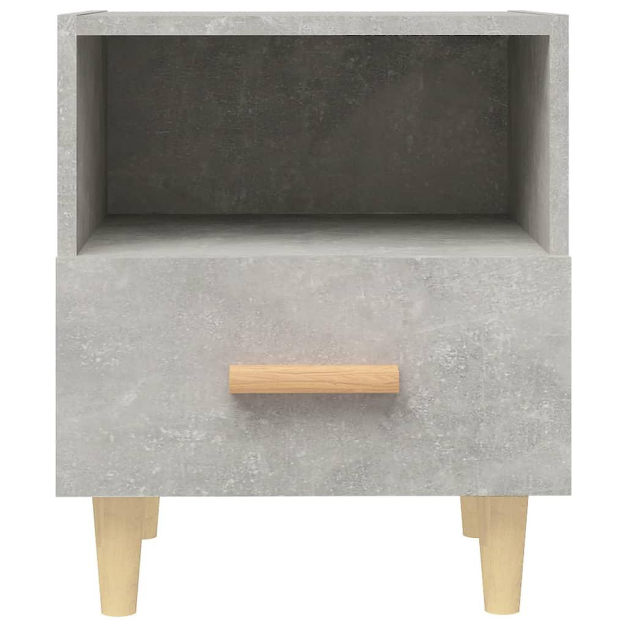 Voir la diapositive 4 : VIDAXL Tables de chevet 2 pcs Gris beton 40x35x47 cm