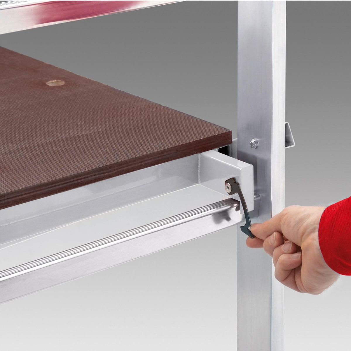 HAILO Echafaudage roulant d'escalier 4m en aluminium - HOBBYSTEP H4