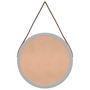 Voir la diapositive 4 : VIDAXL Miroir mural avec sangle Argente Ø 35 cm