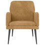 Voir la diapositive 3 : VIDAXL Fauteuil Marron 62x79x79 cm Velours