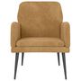 Voir la diapositive 3 : VIDAXL Fauteuil Marron 62x79x79 cm Velours