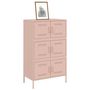 Voir la diapositive 4 : VIDAXL Buffet haut rose 68x39x113 cm acier