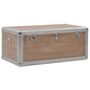 Voir la diapositive 5 : VIDAXL Boîte de rangement Bois de sapin massif 91x52x40 cm Marron