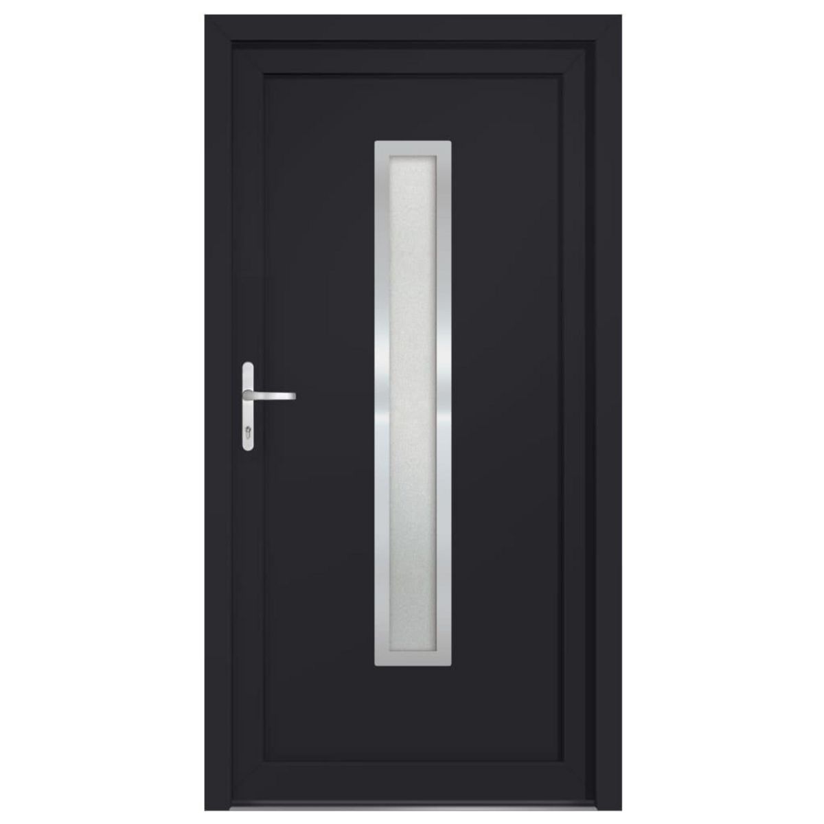 VIDAXL Porte d'entree anthracite 98x190 cm PVC
