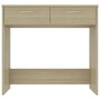Voir la diapositive 3 : VIDAXL Bureau Chene Sonoma 80x40x75 cm Agglomere