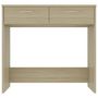 Voir la diapositive 3 : VIDAXL Bureau Chene Sonoma 80x40x75 cm Agglomere